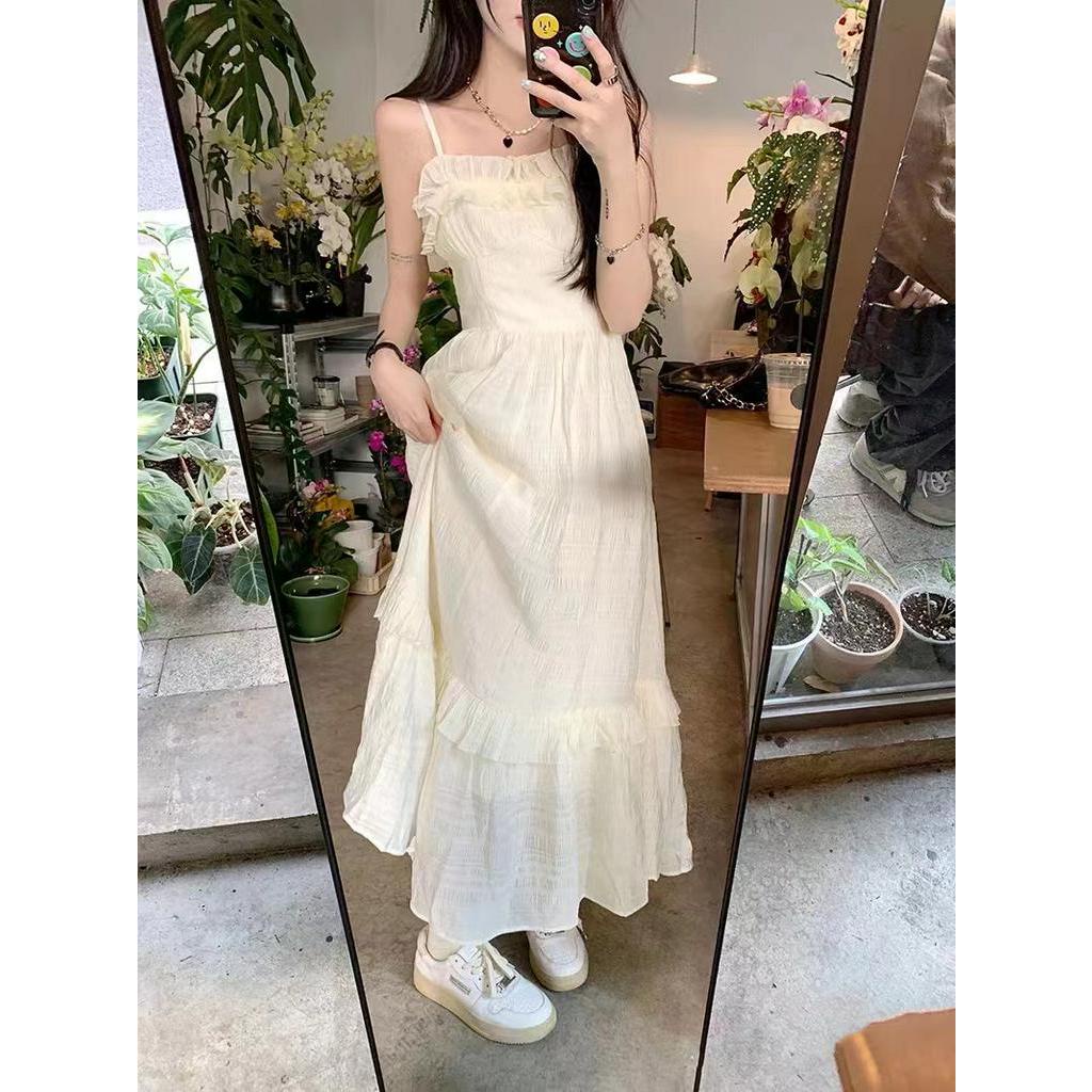 Đầm Hai Dây Mỏng Ôm Eo Mùa Hè Phong Cách Mới 61515