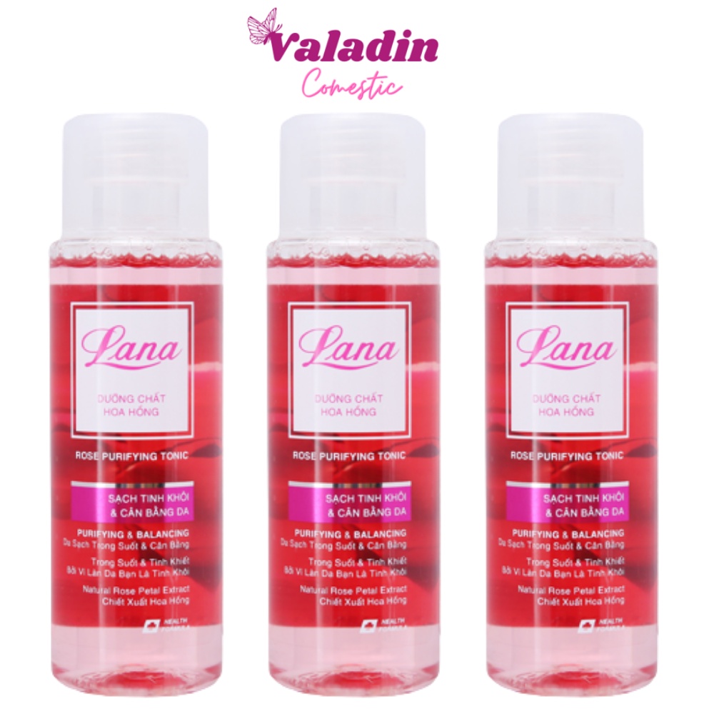 Nước hoa hồng dưỡng da LANA Rose Purifying Tonic 150ml (Toner cấp ẩm)
