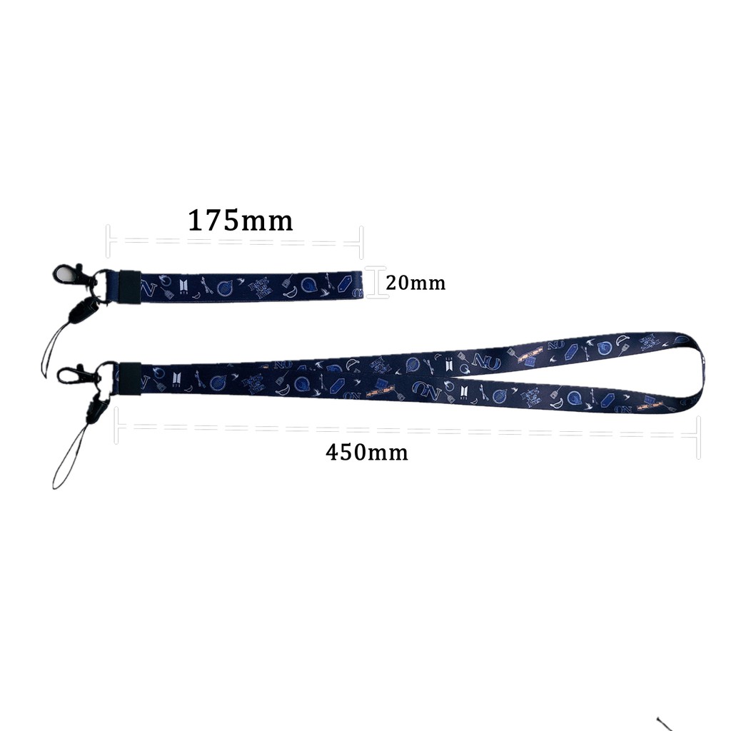 Lanyard for mobile phone, Neck rope,Korea KPOP BTSS613 ON Butter Neck Lanyard Hand Wrist Ring Strap Portable USB lanyard  for Phone Key String bag Cord Removable