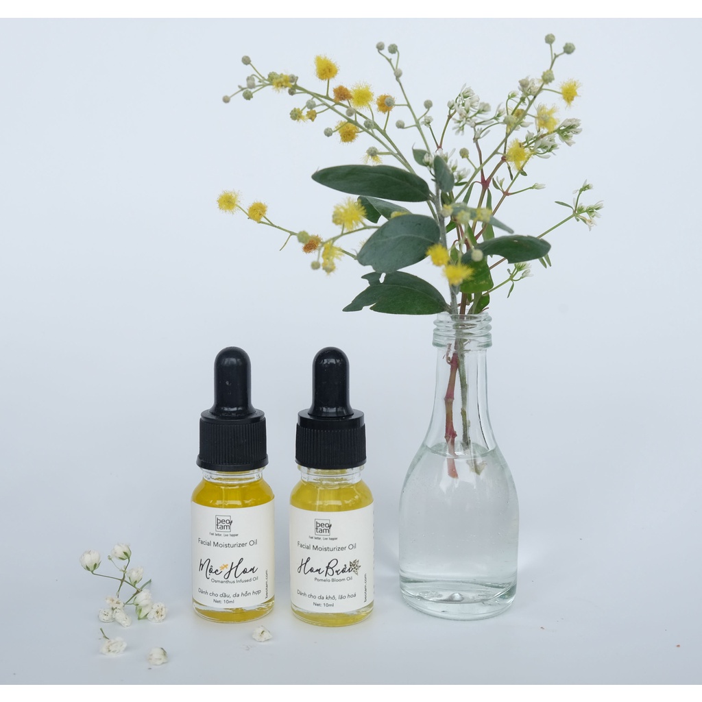 Dầu dưỡng mặt Hoa Bưởi thiên nhiên dành cho da khô, chống lão hóa mờ thâm nám giúp da căng bóng, mịn màng và khỏe khoắn