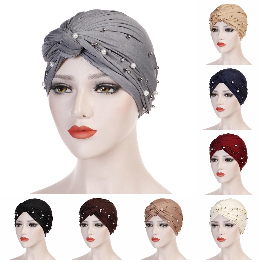 Mũ Turban Đính Hạt Phong Cách Ấn Độ Thời Trang Cho Nữ