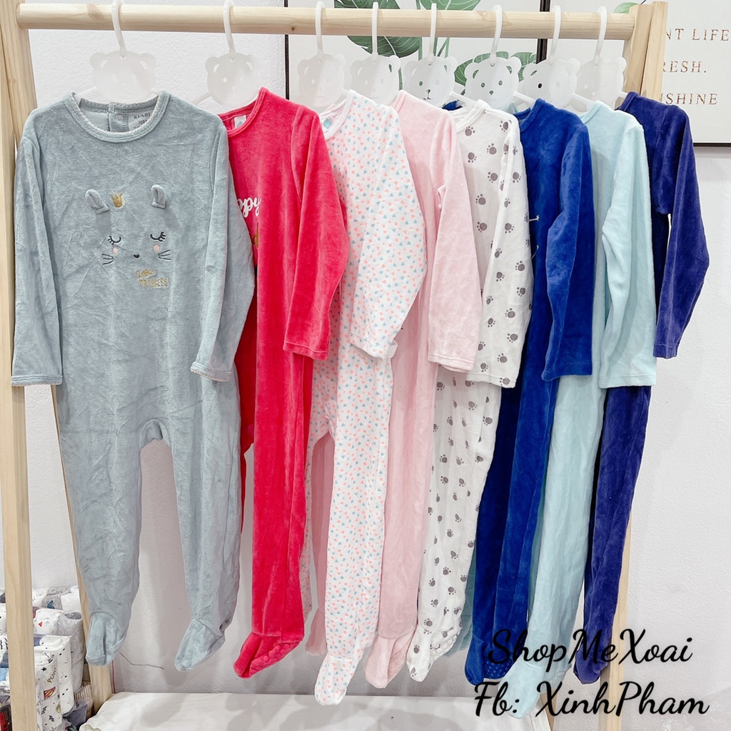 [Size 3/4y] [Chọn mẫu] Body Sleep Nỉ/ Body ngủ nỉ bé xuất dư xịn size 3/4y