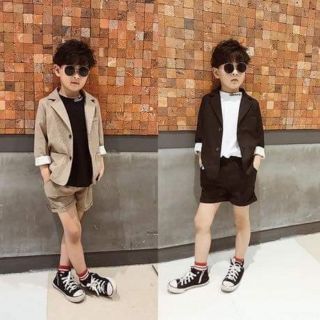 Sét vest 3 chi tiết cho bé trai
