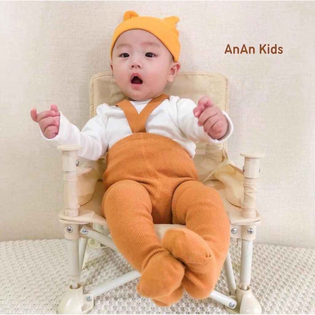 Mũ Cotton Sơ Sinh Tai Gấu Hàng Quảng Châu Siêu Xinh Cho Bé 0-6 Tháng