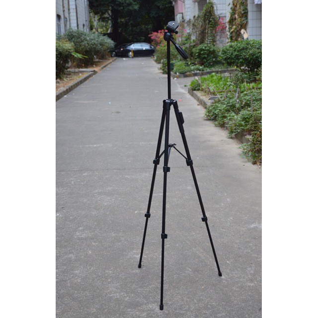 Chân máy ảnh, điện thoại Tripod YT-5208 cao tối đa 125cm - tặng kèm remote và đầu kẹp điện thoại