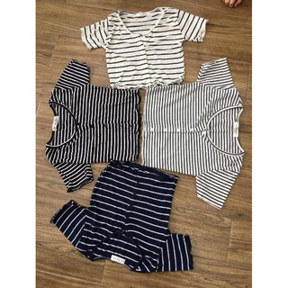 Áo croptop thun gân