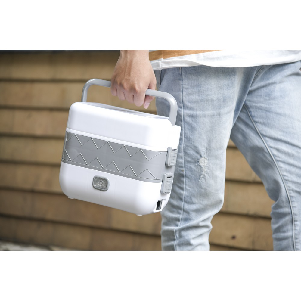 [BH 6 THÁNG] HỘP CƠM MINI VĂN PHÒNG CẮM ĐIỆN GIỮ NHIỆT, NẤU CHÍN THỨC ĂN TIỆN LỢI TẶNG KÈM MUỖNG + ĐŨA | BigBuy360 - bigbuy360.vn