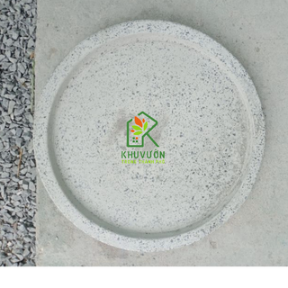 Dĩa lót chậu xi măng đá mài tròn hoặc vuông 30cm