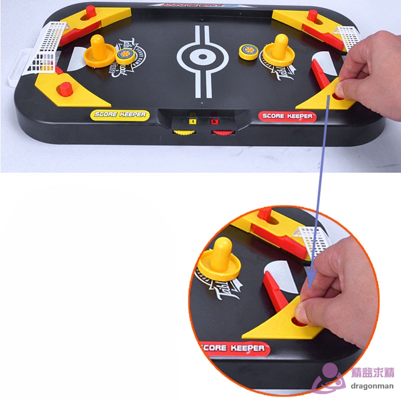 Dragon★ 2 In 1 Mini Hockey Soccer Game Arcade Style Ice Hockey Table Play Family Interactive Sports Kids Fun Toy Gifts