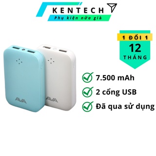 ️🔥CHÍNH HÃNG🔥 Pin sạc dự phòng 7500mAh AVA LJ JP197 & LA 10K-1 | Đã qua sử dụng
