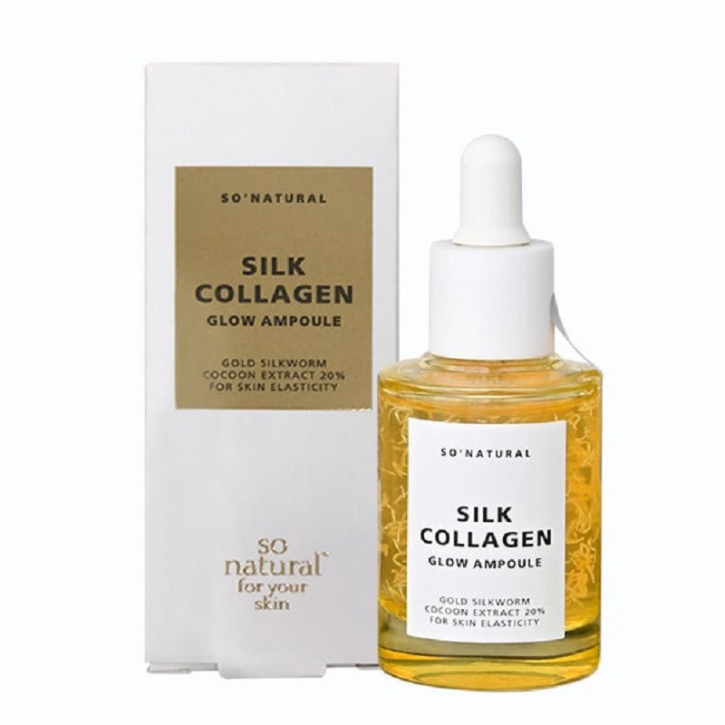 [SALE OFF] SERUM DƯỠNG DA NGĂN NGỪA LÃO HÓA SILK COLLAGEN SO NATURAL COLLAGEN GLOW AMPOULE 30ml