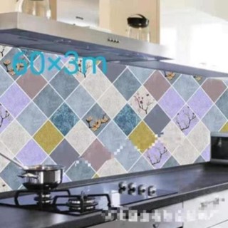 Decal Dán tường bếp hình hoa