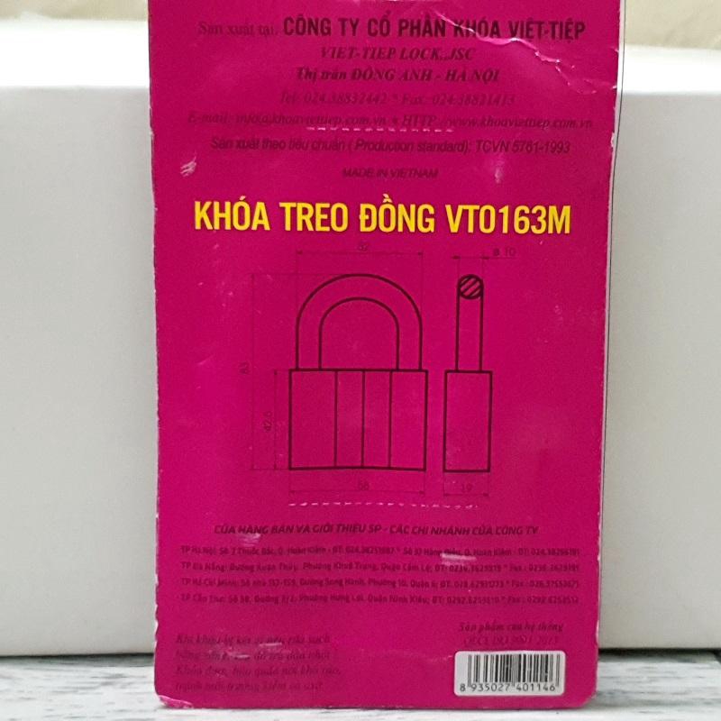 Khóa Treo Đồng Việt Tiệp VT0163M