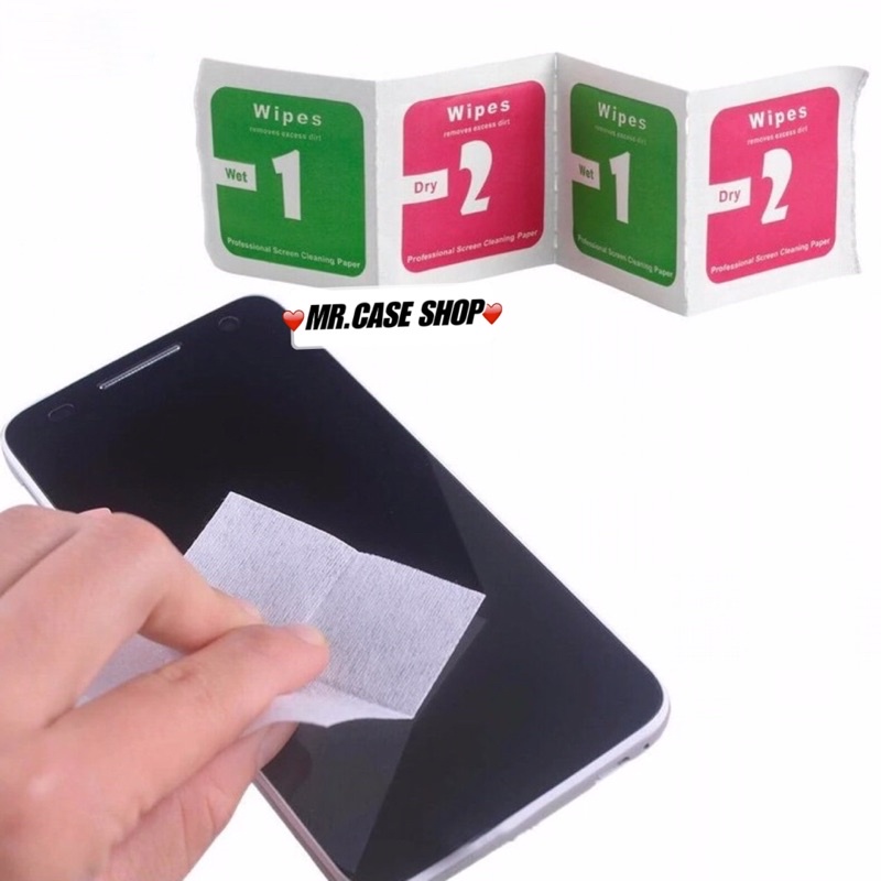 Giấy lau vệ sinh màn hình điện thoại , iPad , lau kính , lau Airpods (lau khô + lau ướt)