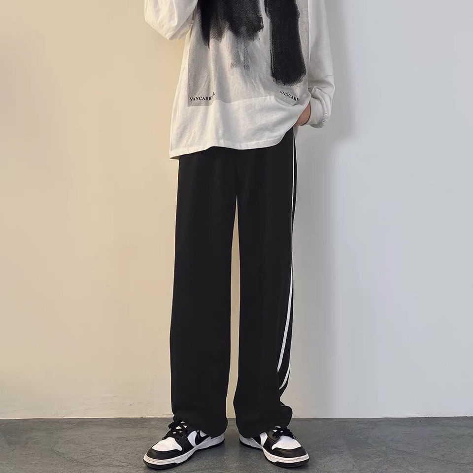 Quần Thể Thao Ống Rộng Màu Trắng Thời Trang Mùa Hè Hàn Quốc Mới 2022 Cho Nữ