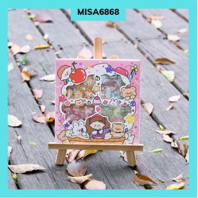 Sticker 2d siêu dễ thương để dán bình nước, sách vở, sổ sách cực xinh