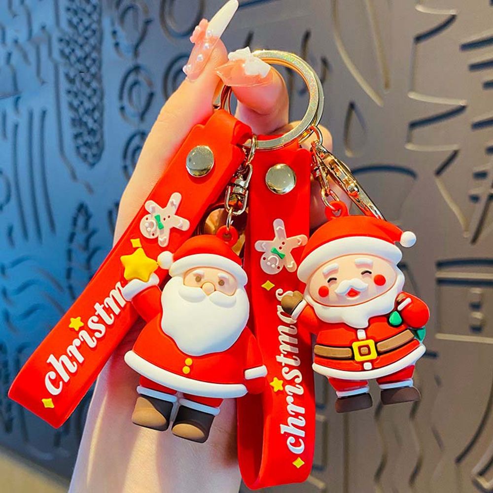 Móc khóa hình ông già noel phong cách Hàn Quốc dễ thương