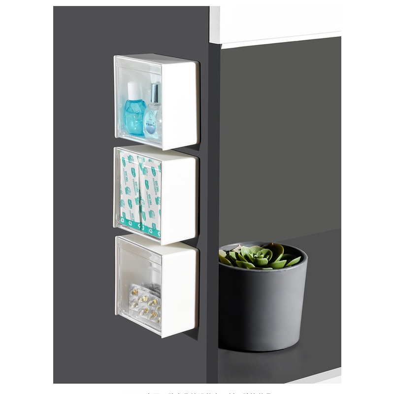 Hộp Nhựa Trong Suốt Đựng Đồ Gắn Tường Tiện Lợi