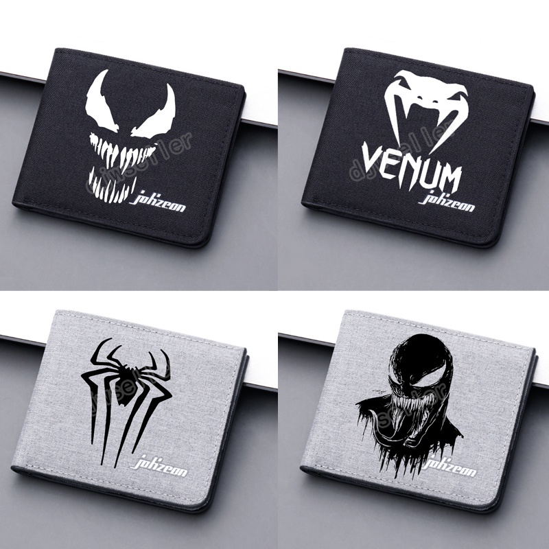 Ví Ngắn Dạng Gập In Hình Venom Marvel Venom 2 Thời Trang Cho Nam