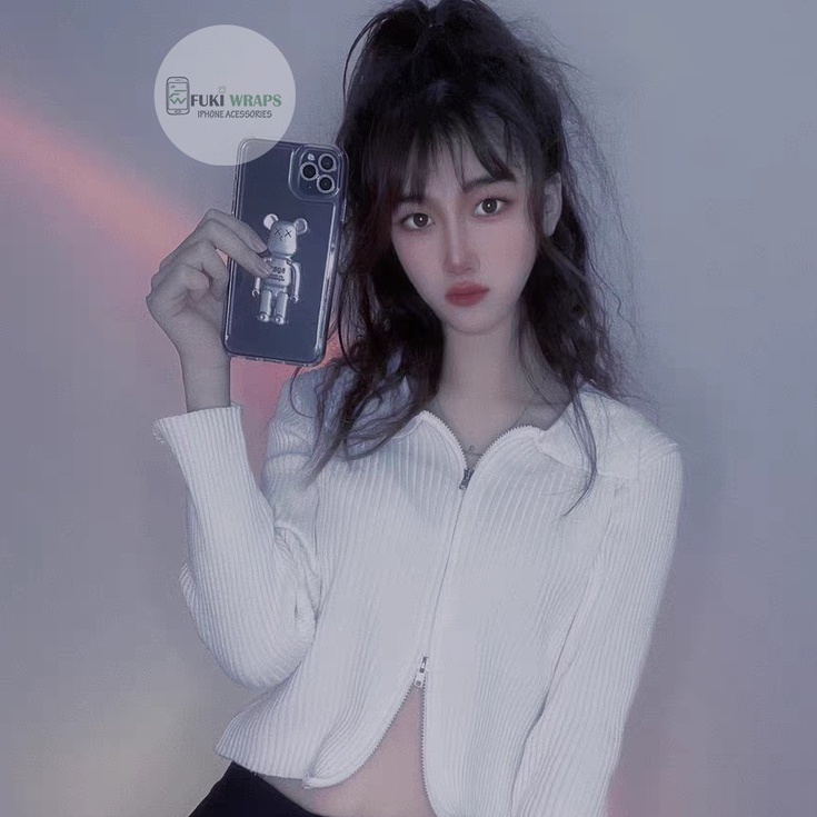 Ốp Lưng Gấu Trong Suốt Dành Cho 13prm , 12prm , 11prm , x , xsm  - FukiShop
