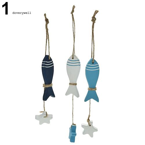 Dây hình gỗ treo trang trí phong cách địa trung hải