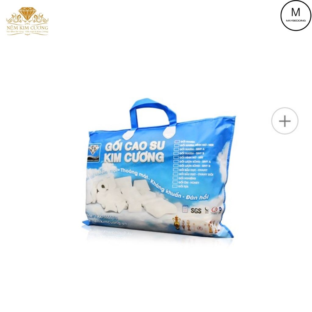 Gối Cao Su KIM CƯƠNG - Hàng Chính Hãng