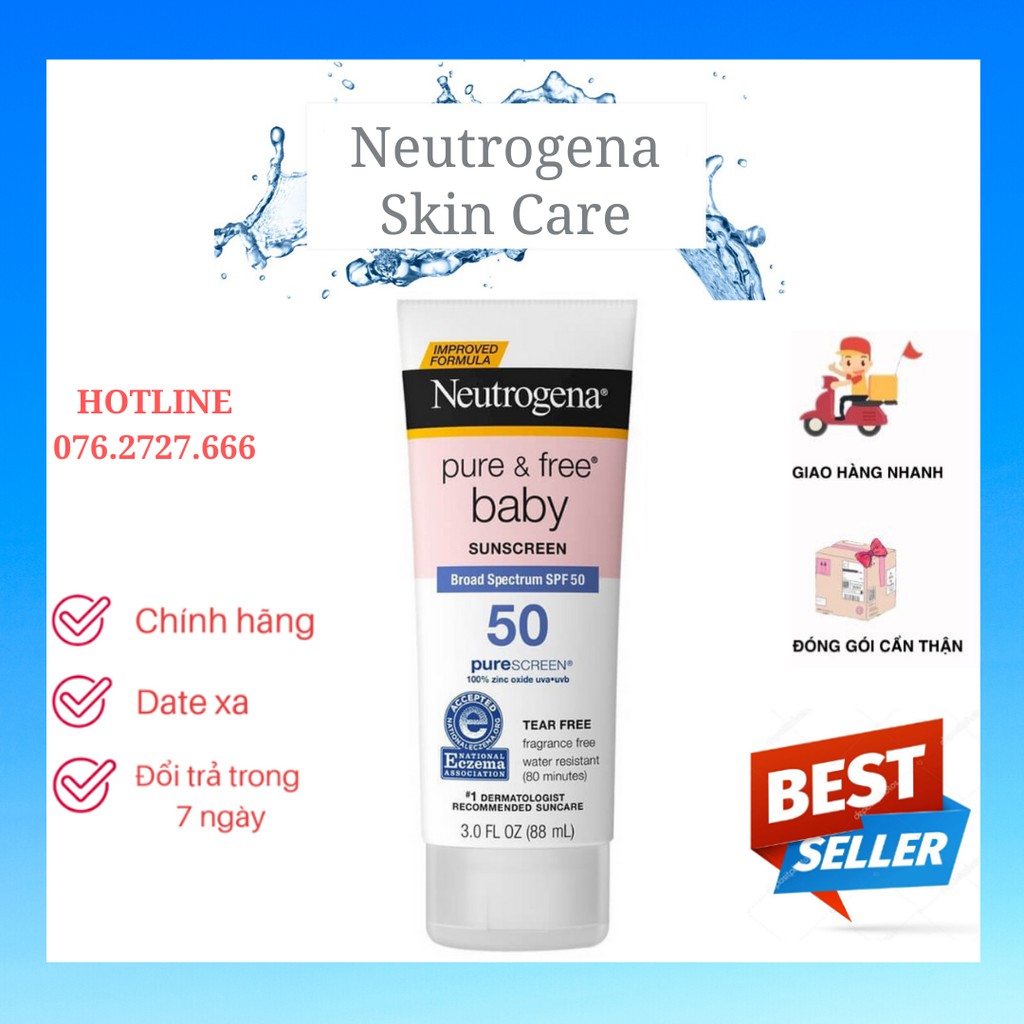 Kem Chống Nắng Neutrogena Pure & Free Baby Sunscreen Broad Spectrum SPF 50