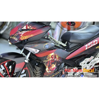 Tem Trùm Exciter 150 Đen Đỏ Flash