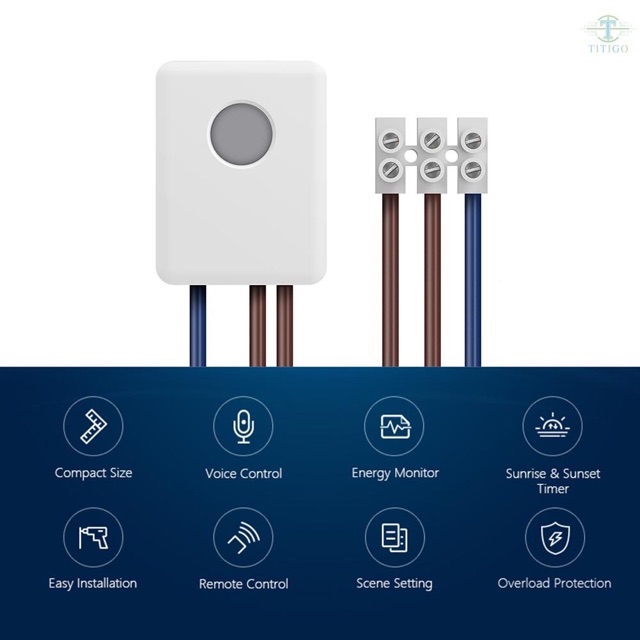 Công tắc Wifi Broadlink bestcon SCB1E 16A tải 3500W - Đo điện tiêu thụ - Bản quốc tế - Bảo hành 12 tháng