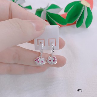 Bộ trang sức bạc mèo hello kitty cho bé