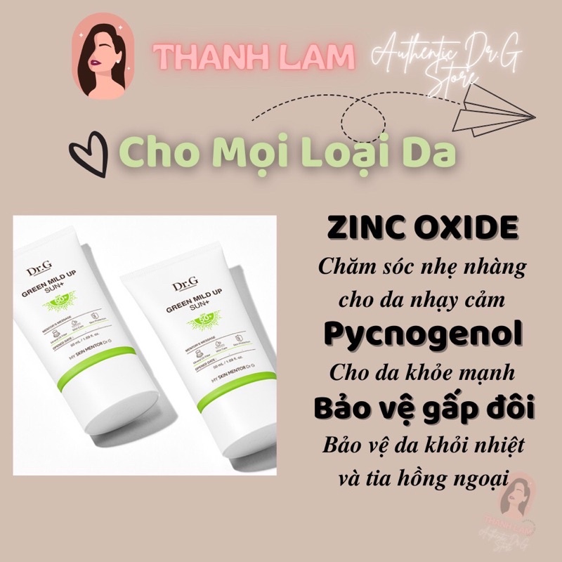 Kem chống nắng Dr g lâu trôi làm sáng da Dr.G Brightening Up Sun SPF 50 PA+++ 50ml | BigBuy360 - bigbuy360.vn