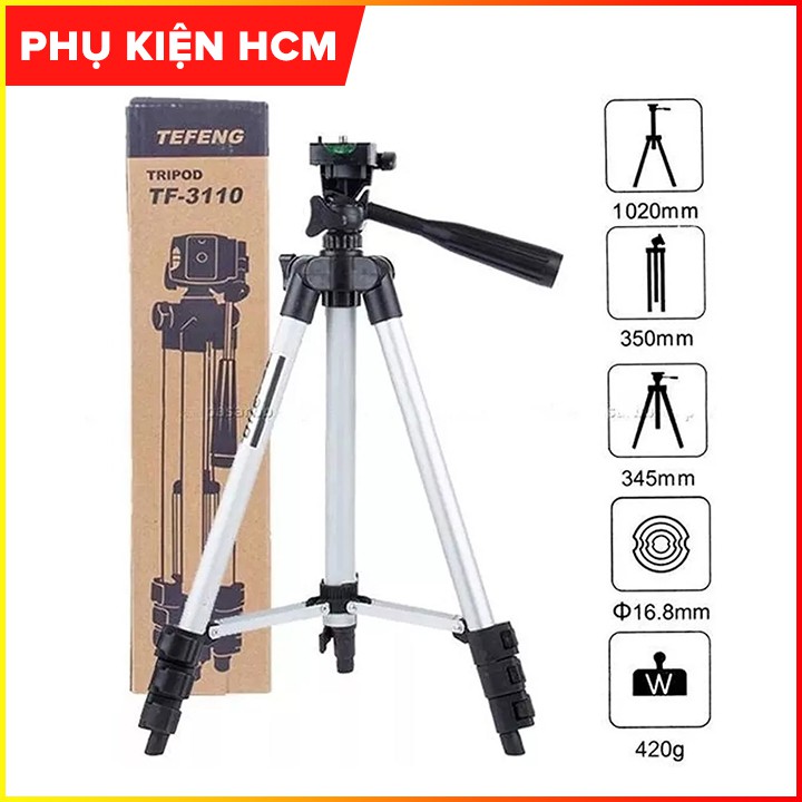 Bộ 4 món Tripod Điện Thoại có Remote 💚FreeShip💚 Có Gậy Chụp Ảnh 3 Chân + Kẹp + Remote + Chân đế - Shop Phụ Kiện HCM