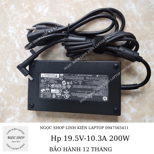 ZIN QUA SỬ DỤNG  Sạc Laptop Hp 19.5V-10.3A 200W HP ZBook 15 17 G3 HP ZBook 17 G3/G4 8560w 8570w 8740w 8760w 8770w