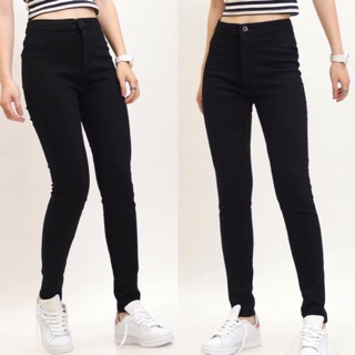QUẦN JEAN TOPSHOP CẠP LIỀN ĐEN