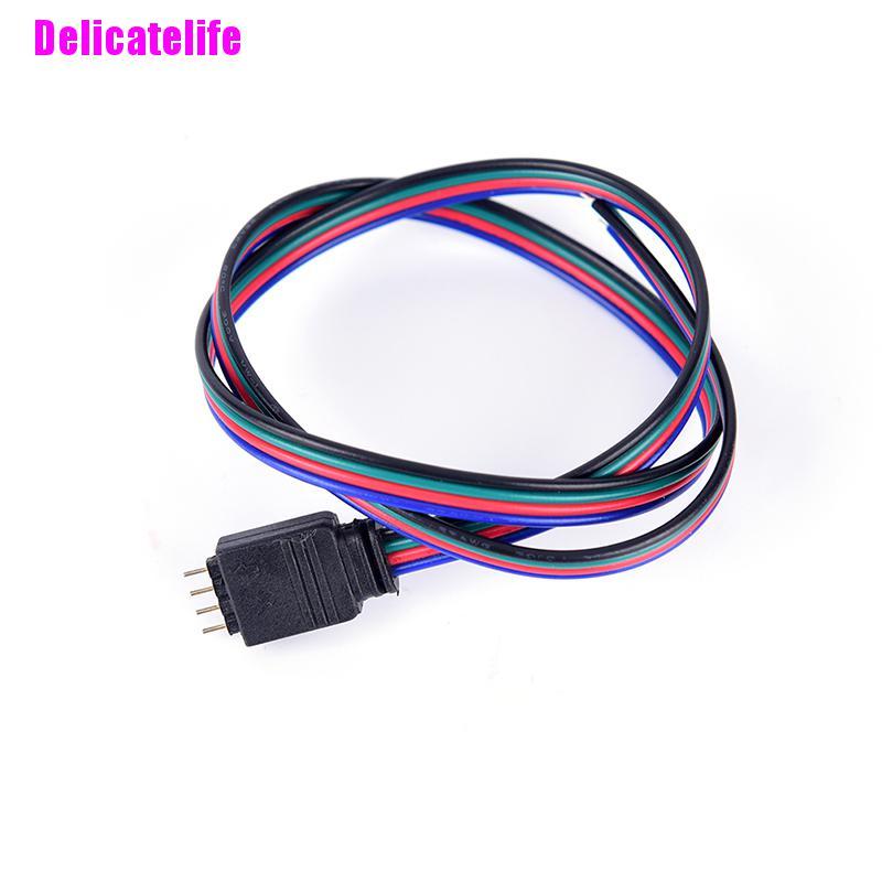 1 Dây Cáp Nối Đầu Đực 50cm 4pin Màu Đỏ Cho Dây Đèn Led Rgb 3528 5050