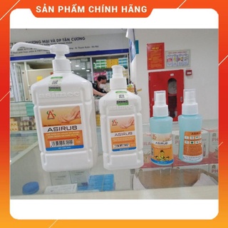 Nước rửa tay khô sát khuẩn asirub nước sát khuẩn chai 500ml