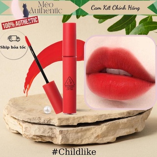 Son 3CE Velvet Lip Tint Childlike - đỏ cam