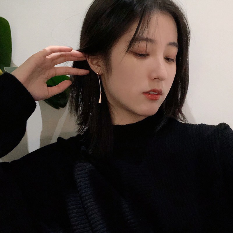 Khuyên Tai Dài Thiết Kế Đơn Giản Phong Cách Hàn Quốc A183