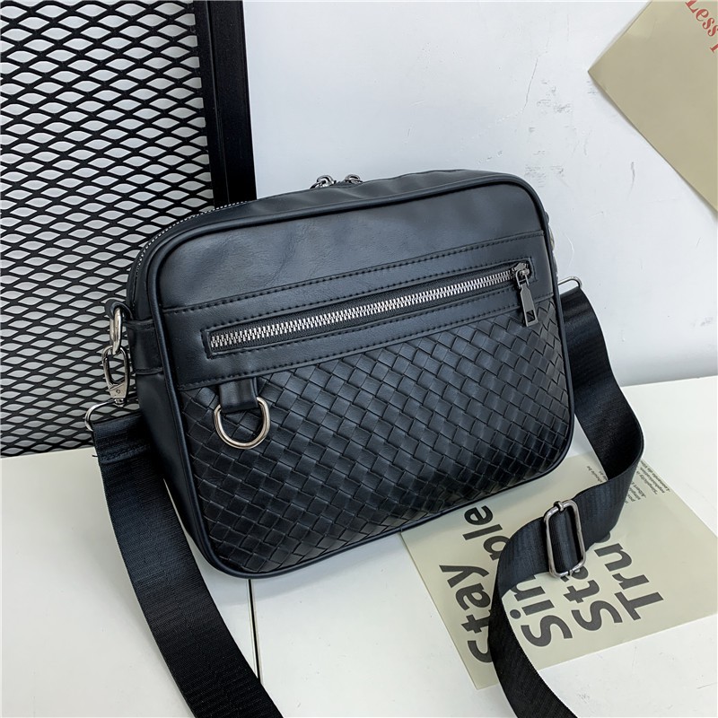 TBAG-TÚI ĐEO CHÉO NAM NỮ DA CAO CẤP Messenger bags knitting THỜI TRANG DÂY ĐEO RỜI