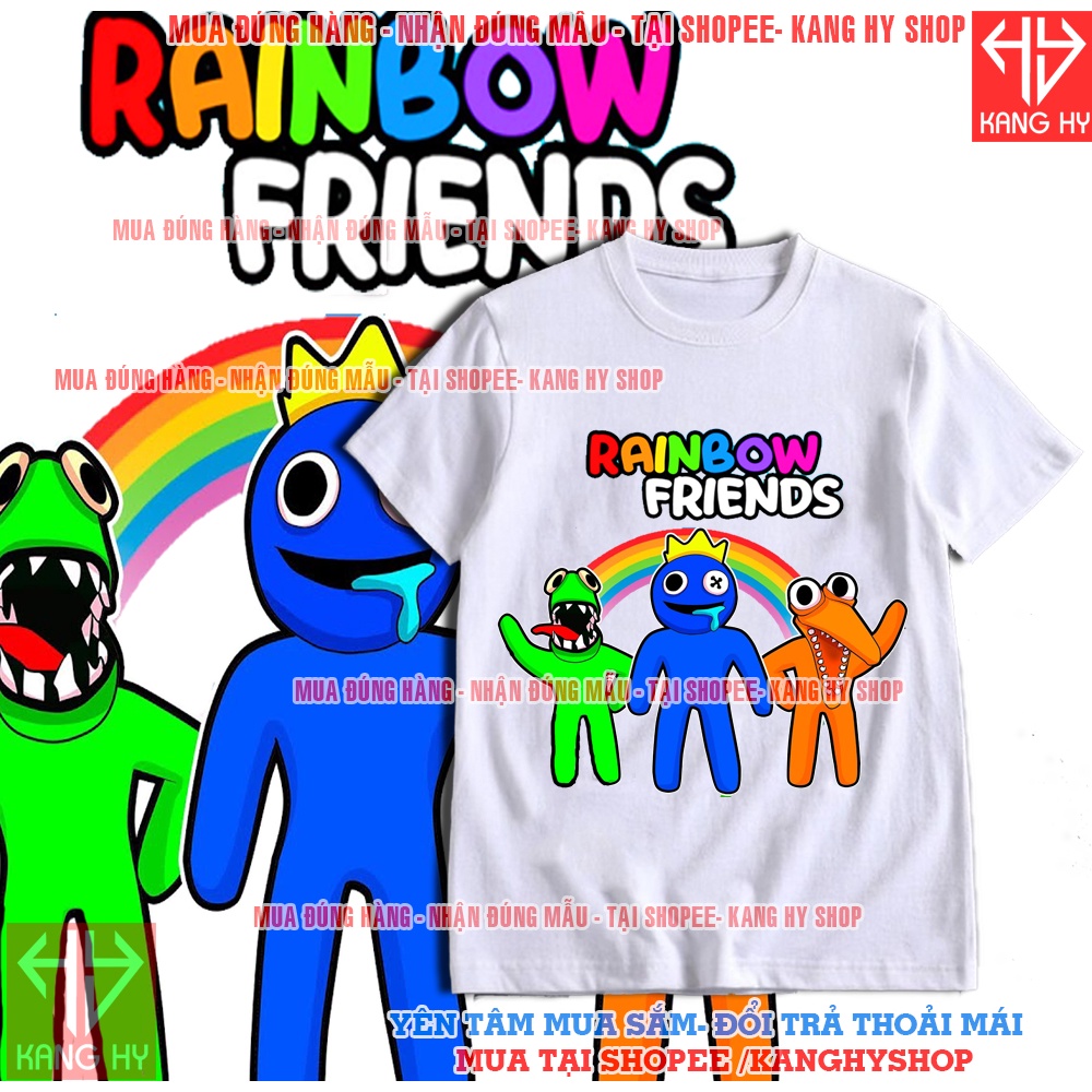 Áo Thun Roblox Green Rainbow Friends Vải Mềm Mát F366 Mẫu Mới
