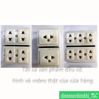 Ổ Vina Kip 1 chấu 2 chấu 3 chấu (dùng được cho chân chéo) Vinakip