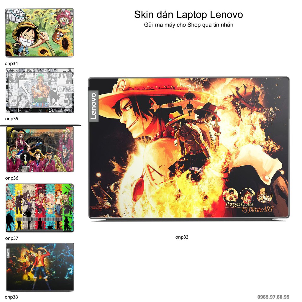 Skin dán Laptop Lenovo in hình One Piece _nhiều mẫu 23 (inbox mã máy cho Shop)