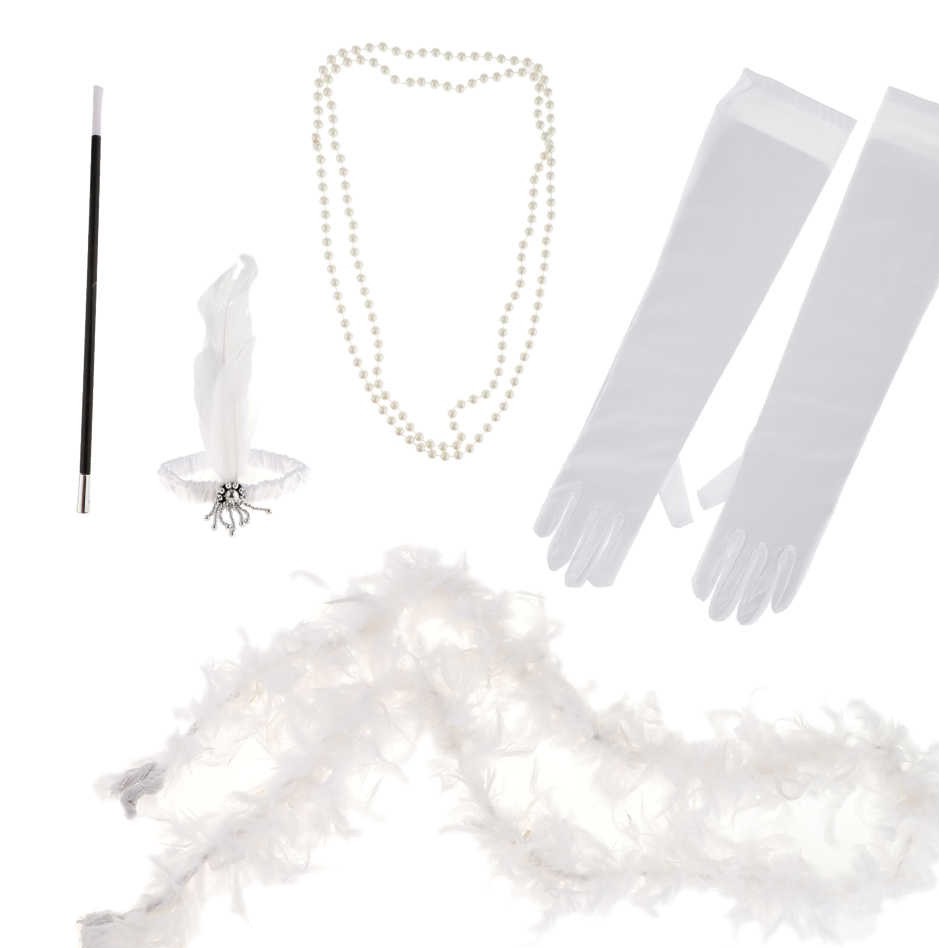 Bộ đồ hóa trang Set phụ kiện phong cách Gatsby dự tiệc