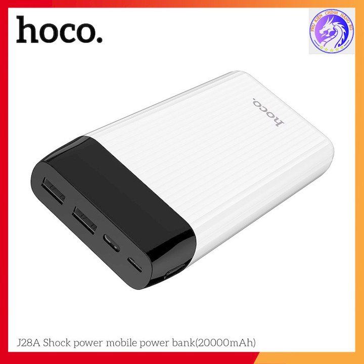 PIN DỰ PHÒNG POLYMER A+ 2 CỔNG USB 2.0A 20000MAH HOCO J28A - MÀN HÌNH LED