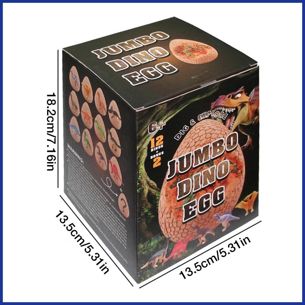 Bộ Đồ Chơi Khai Quật Trứng Khủng Long Hóa Thạch 12 Quả