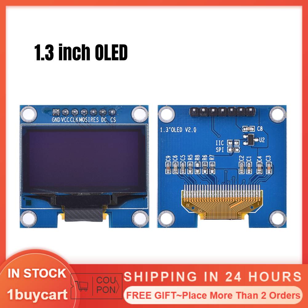 1 Mô Đun Màn Hình Oled Độ Phân Giải Cao 1.3 Inches Cho Arduino Project