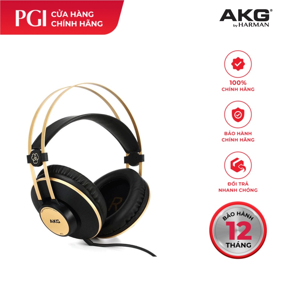 Tai nghe chụp tai kiểm âm AKG K92 - Hàng Chính Hãng Phân Phối PGI