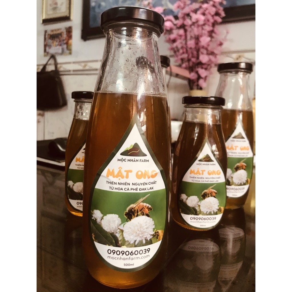 (500 ml) Mật Ong Nguyên Chất Thiên Nhiên Từ Hoa Cà Phê Đăk Lak - Mộc Nhân Farm