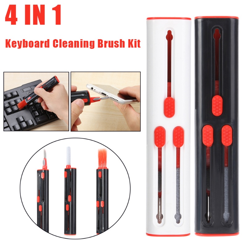 Bộ Dụng Cụ Vệ Sinh Tai Nghe Bluetooth 4 Trong 1 Tiện Dụng