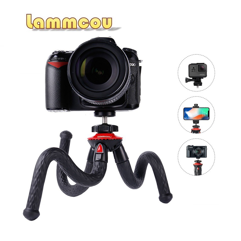 Lammcou Chân Tripod Xoay 360 Độ Cho Máy Ảnh Gopro